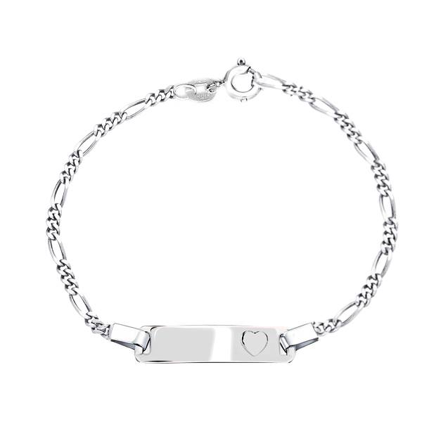 SID1002 sterling silver id bracelet for children - eva victoria Ireland